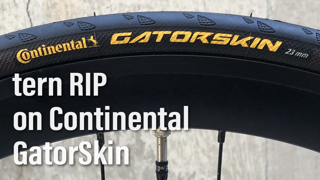 tern RIP【ワニ皮】タイヤをコンチネンタル GatorSkinに交換して、耐パンク性能の向上を図る