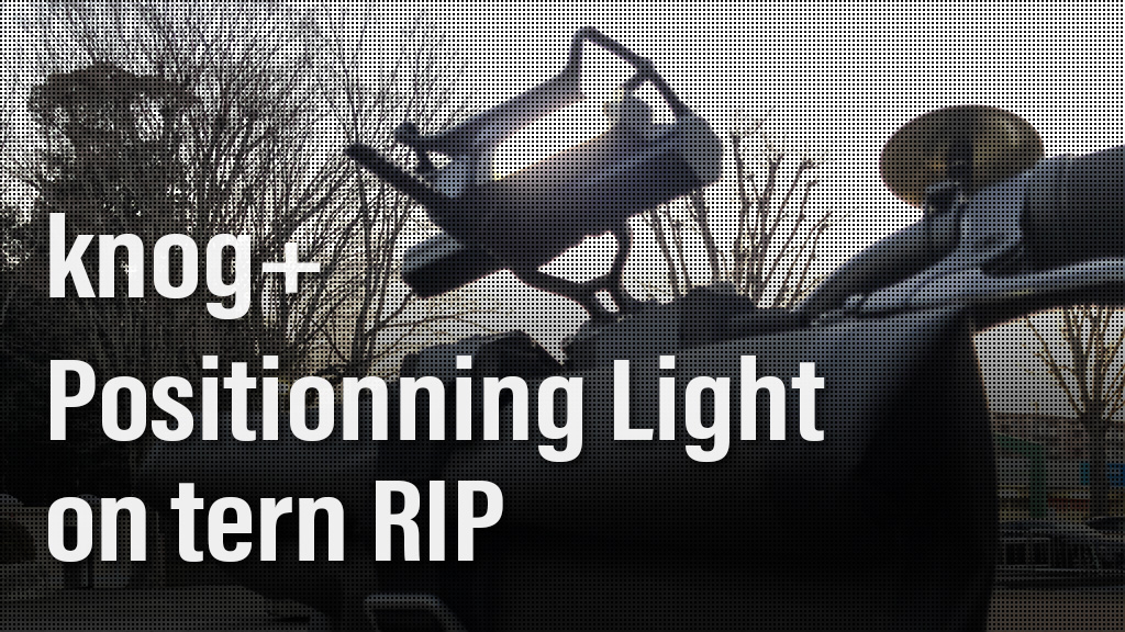 tern RIP knog+ ポジションライトの追加で夜間走行の安全対策